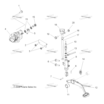 BRAKES, REAR BRAKE