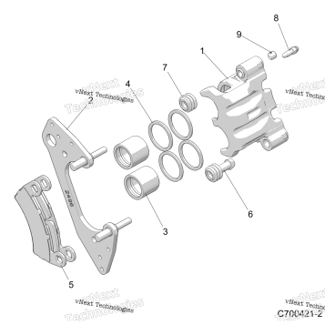 BRAKES, FRONT CALIPER