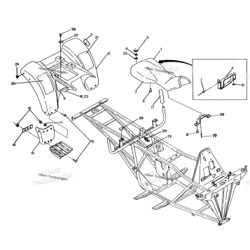 REAR CAB ASSEMBLY 250 4X6