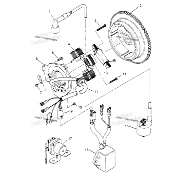 MAGNETO ASSEMBLY 4X4 300