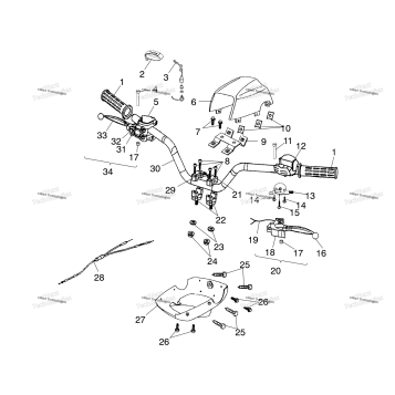 HANDLEBAR A03FA09CA/CC/CD