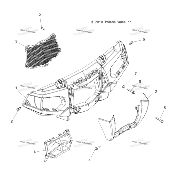 BODY, FRONT BUMPER & MOUNTING