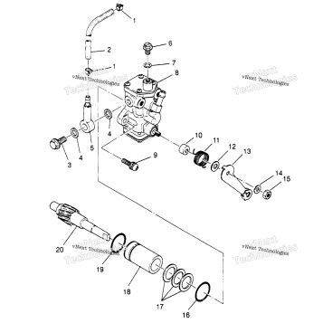 OIL PUMP 6X6 300