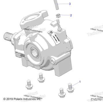 DRIVE TRAIN, GEARCASE MOUNTING, FRONT