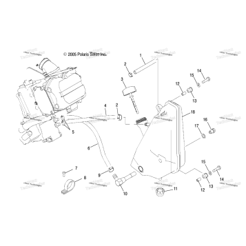 ENGINE, OIL SYSTEM & OIL TANK