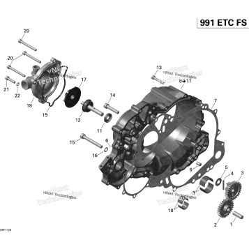 CLUTCH COVER AND WATER PUMP
