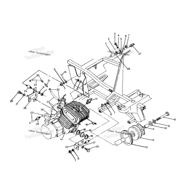 ENGINE MOUNTING 250 6X6