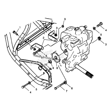 GEARCASE MOUNTING