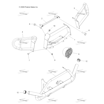 BODY, FRONT BRUSHGUARD & PIAA LIGHTS A09ZX85AR/8XAG