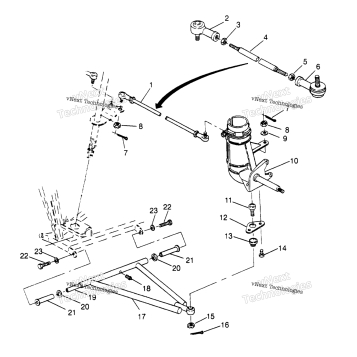 STEERING/AARM ASSEMBLY SPORT 400L