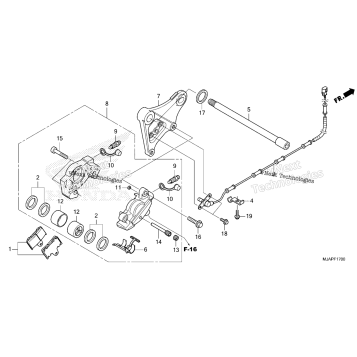 REAR BRAKE CALIPER