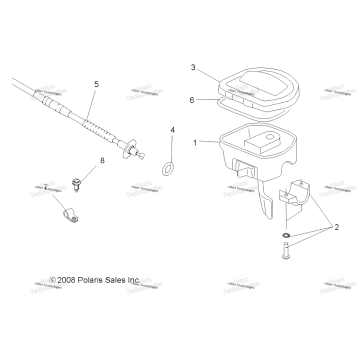 STEERING, CONTROLS & THROTTLE ASM. & CABLE