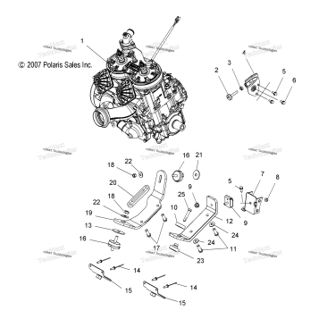 ENGINE, MOUNTING