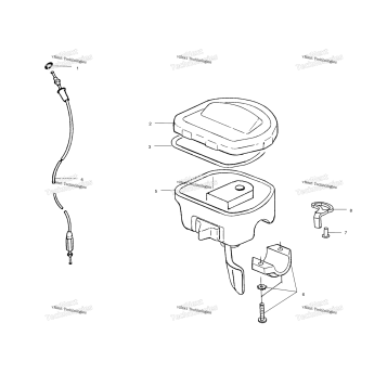 CONTROLS THROTTLE ASM/CABLE A02CL50AA/DA