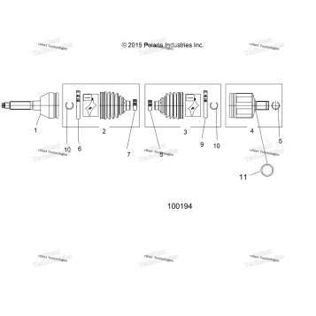 DRIVE TRAIN, FRONT DRIVE SHAFT