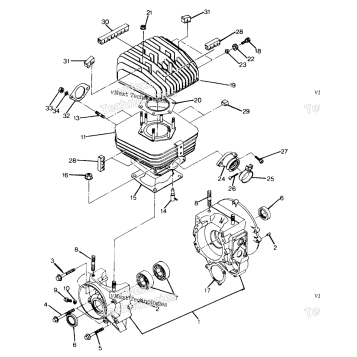 CRANKCASE & CYLINDER ASSEMBLY