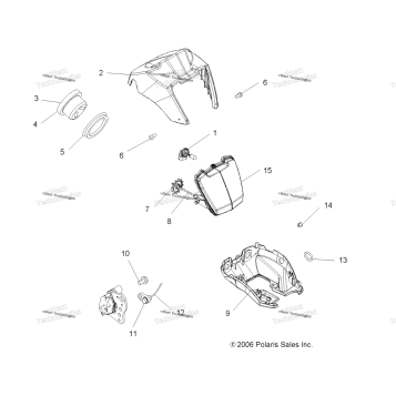 HEADLIGHT POD & SPEEDOMETER