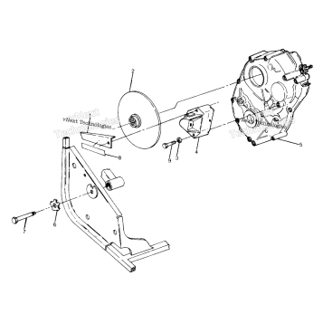 RIGHT HAND GEARCASE & BRAKE MOUNTING