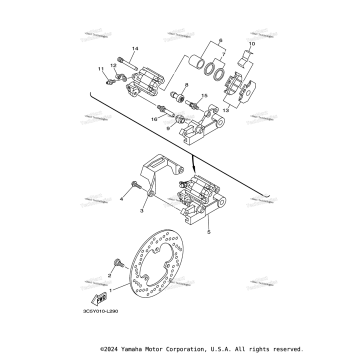 REAR BRAKE CALIPER