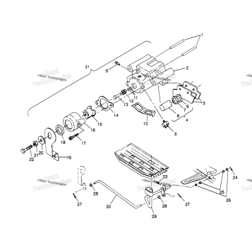 REAR BRAKE ASSEMBLY TRAIL BOSS