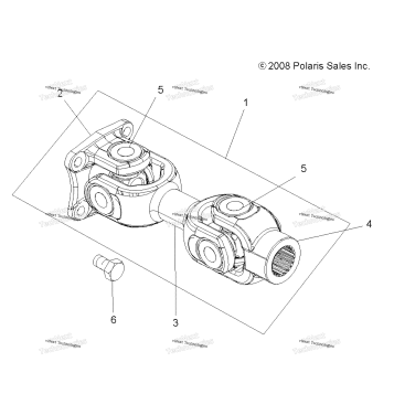 DRIVE TRAIN, PROP SHAFT, REAR