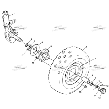 FRONT WHEEL SPORT 400L W97BA38C & TRAIL BLAZER