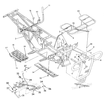 FRAME ASSEMBLY W/RACKS SWEDISH 6X6