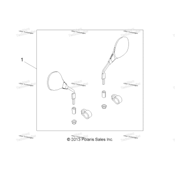 BODY, MIRRORS A19SDE57F1/SDA57F1
