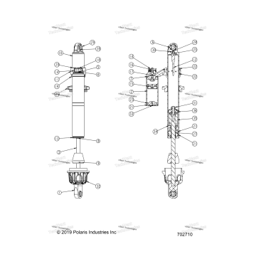 SUSPENSION, FRONT SHOCK INTERNALS