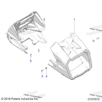 BODY, HEADLIGHT POD A19SDE57F1/SDA57F1