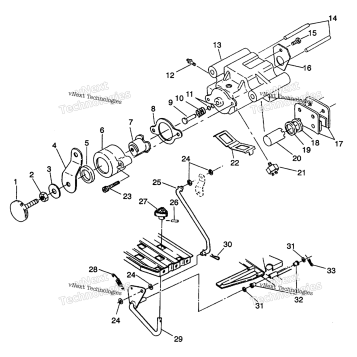 REAR BRAKE/FOOT PEDAL ASSEMBLY 4X4 350L