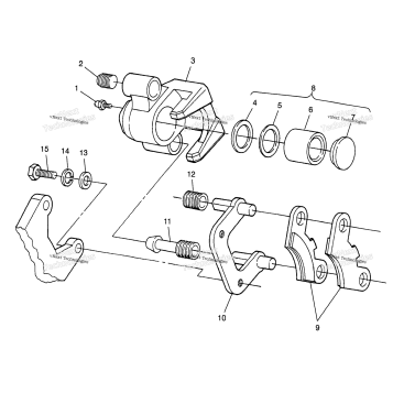 MIDDLE AXLE BRAKE BIG BOSS 6X6 400L