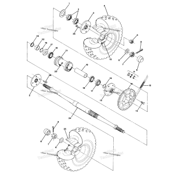 REAR WHEEL DRIVE ASSEMBLY