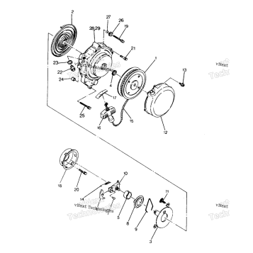 RECOIL STARTER ASSEMBLY BIG BOSS 4X6