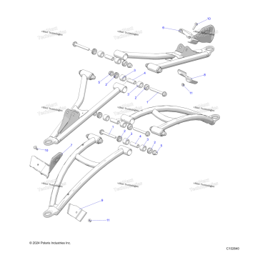SUSPENSION, FRONT AARM MOUNTING