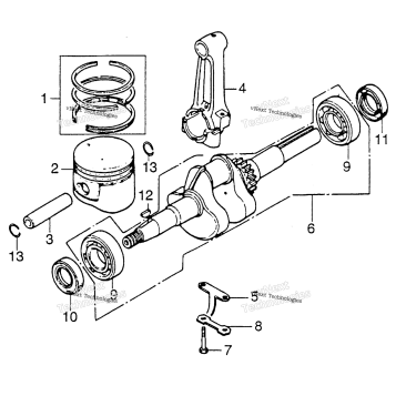 CRANKSHAFT + PISTON