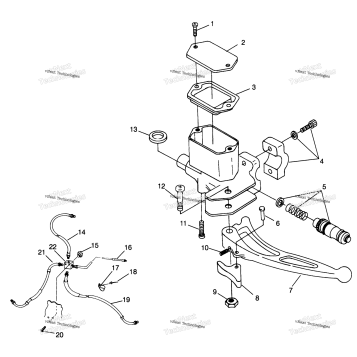 CONTROLS MASTER CYLINDER/BRAKE LINE SCRAMBLER