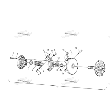 DRIVE CLUTCH ASSEMBLY SCRAMBLER