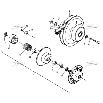 DRIVEN CLUTCH SCRABLER