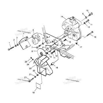 GEARCASE/BRAKE MOUNTING TRAIL BOSS
