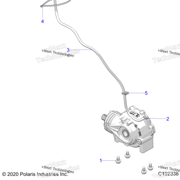 DRIVE TRAIN, GEARCASE MOUNTING, FRONT
