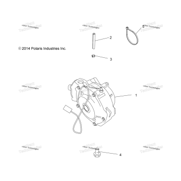 DRIVE TRAIN, FRONT GEARCASE MOUNTING