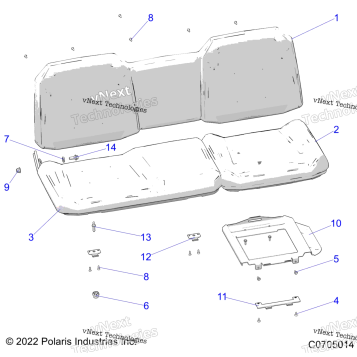 BODY, SEAT ASM. R22TAE99FA/SFA