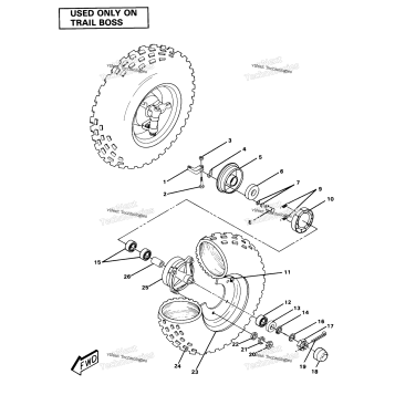 FRONT WHEEL ASSEMBLYTRAIL BOSS