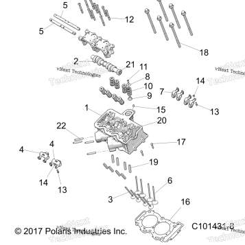 ENGINE, CYLINDER HEAD, CAM & VALVES