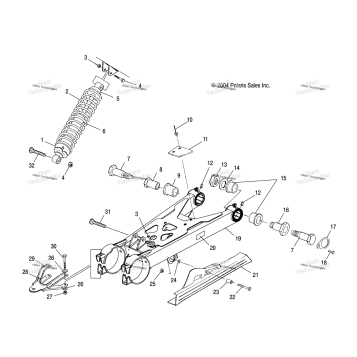 SWING ARM/SHOCK MOUNTING /AB/AC/FA