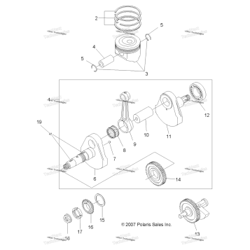 ENGINE, CRANKSHAFT & PISTON