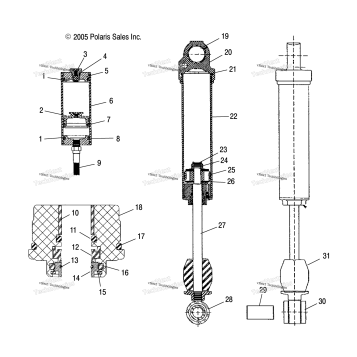 SHOCK, REAR TRACK /NE5BSB (4997239723B14)