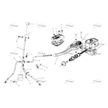 CONTROLS MASTER CYLINDER/BRAKE LINE