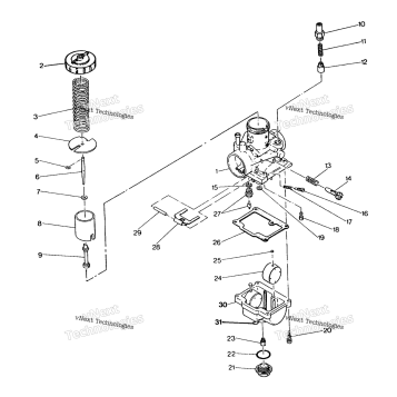 CARBURETOR ASSEMBLY 250 4X6